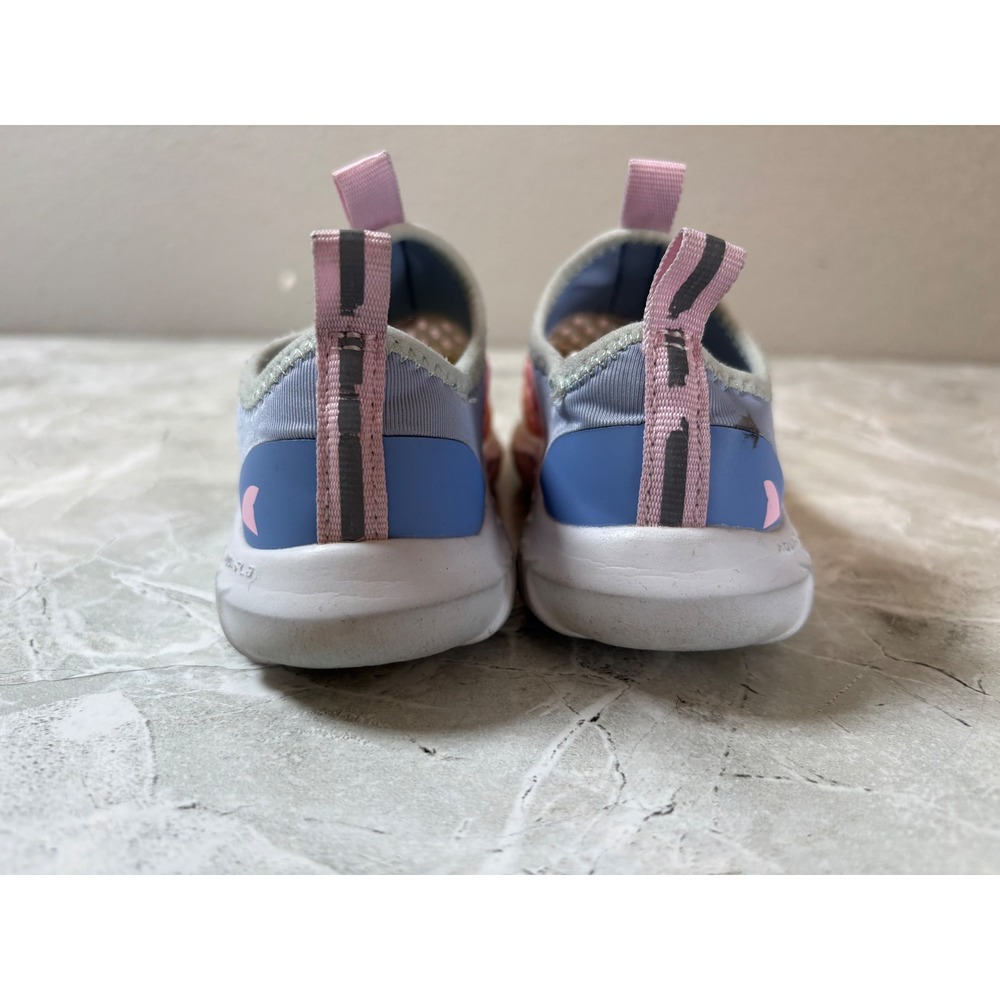 Rugged Shark Kids Aqua Water Shoes Slip On Size 9 Pink Yellow Blue Mesh - Picture 3 of 8